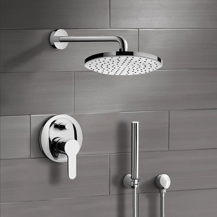 Shower Faucet, Remer SFH21, Chrome Shower System with 8